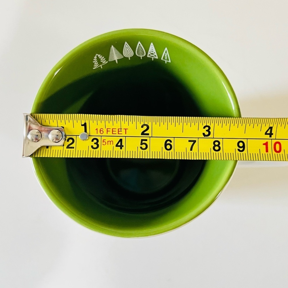 David’s Tea White and Green Tree Pattern Mug with Lid and Tea Infuser - Picture 8 of 8